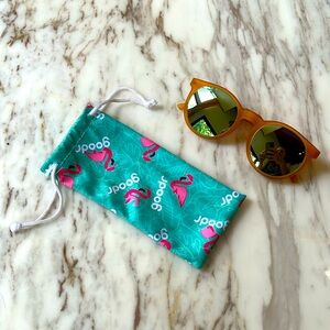 Goodr mirrored shades orange frames